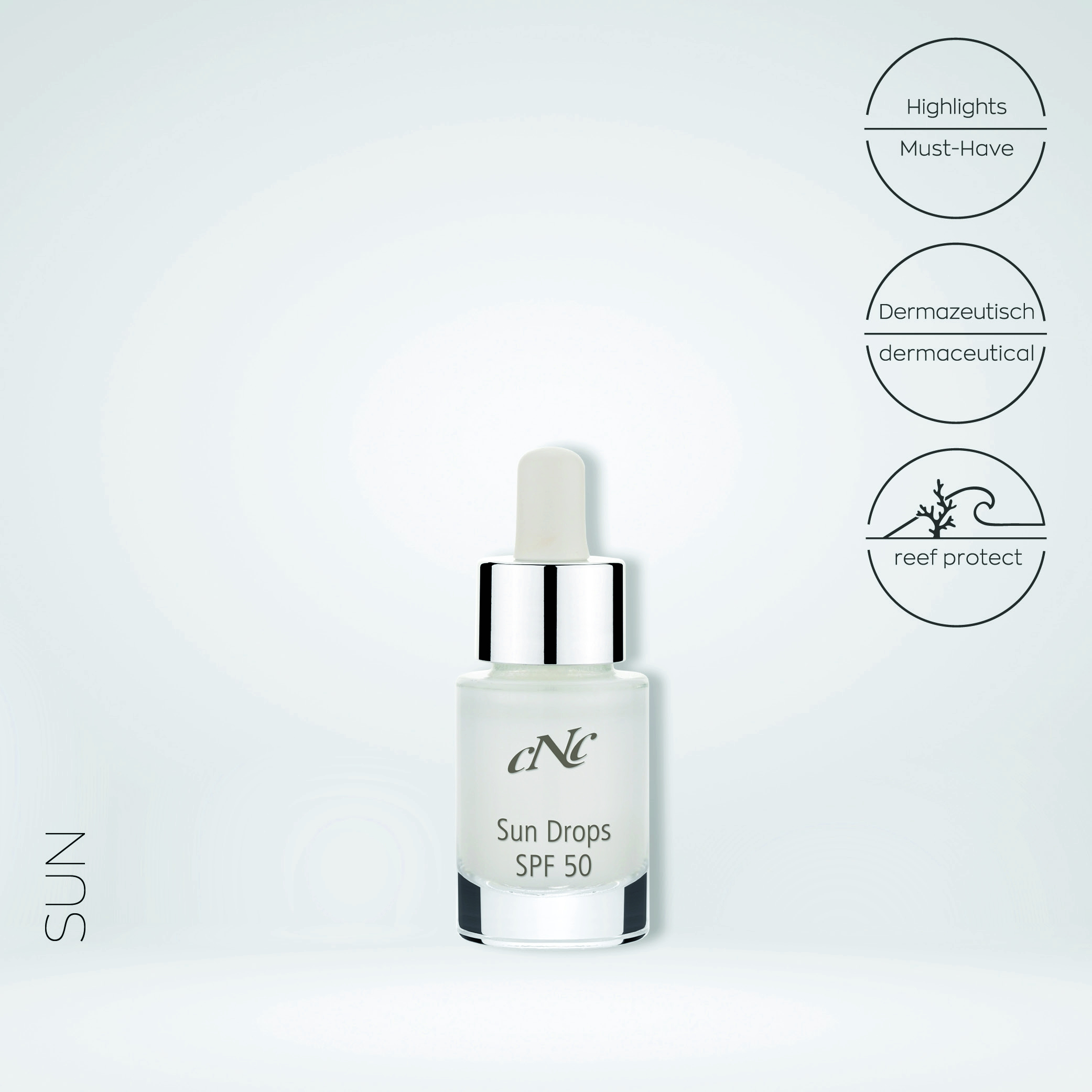 CNC Sun Drops - päikesekaitse tilgad Spf 25-50 15ml